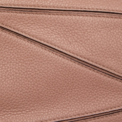 Loewe Old Rose Leather Mini Puzzle Shoulder Bag