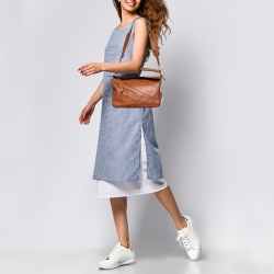 Loewe Tan Leather Medium Puzzle Shoulder Bag