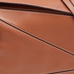 Loewe Tan Leather Medium Puzzle Shoulder Bag