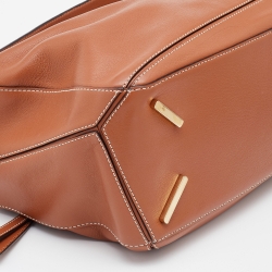 Loewe Tan Leather Medium Puzzle Shoulder Bag