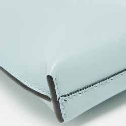 Pre Owned Loewe Aqua Leather Elephant Pocket Phone Holder Bag