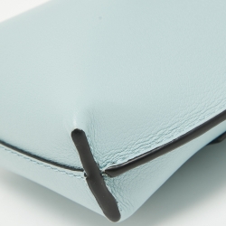 Pre Owned Loewe Aqua Leather Elephant Pocket Phone Holder Bag