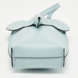 Pre Owned Loewe Aqua Leather Elephant Pocket Phone Holder Bag