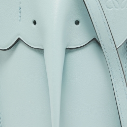 Pre Owned Loewe Aqua Leather Elephant Pocket Phone Holder Bag