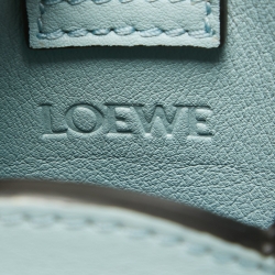 Pre Owned Loewe Aqua Leather Elephant Pocket Phone Holder Bag