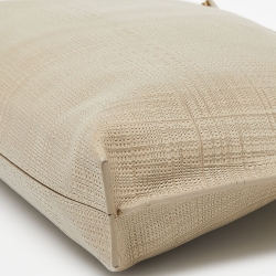Loewe Beige Leather T Slim Pouch