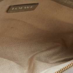 Loewe Beige Leather T Slim Pouch
