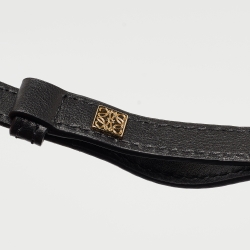 Pre Owned Loewe Black Leather Flamenco Knot Shoulder Bag