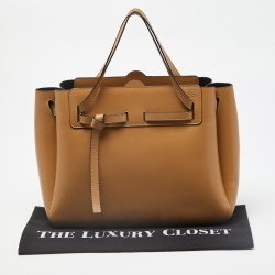 مملوكة مسبقًا Loewe Beige Leather Lazo Tote