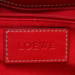 Pre Owned Loewe Red Leather Tote with Wallet