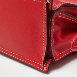 Pre Owned Loewe Red Leather Tote with Wallet