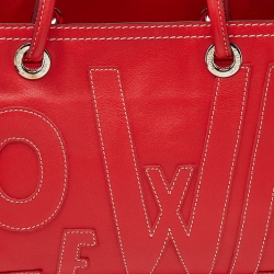Pre Owned Loewe Red Leather Tote with Wallet