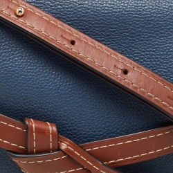 مملوكة مسبقًا Loewe Blue/Brown Leather Gate Shoulder Bag