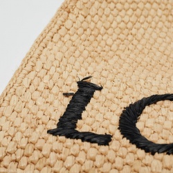 مملوكة مسبقًا Loewe x Paula's Ibiza Natural Raffia Medium  Loewe Front Tote