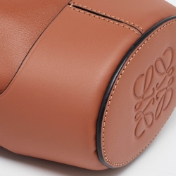 Pre Owned Loewe Brown Leather Nano Balloon Bucket Bag