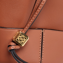 Pre Owned Loewe Brown Leather Nano Balloon Bucket Bag