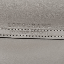 Pre Owned Longchamp Turtledove Leather Extra XS Le Pliage Tote