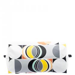 Pre Owned Longchamp Multicolor Printed Nylon Le Pliage Tote