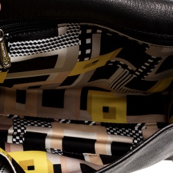 Pre Owned Longchamp Mutlicolor Leather Colorblock Art Walk Crossbody Bag