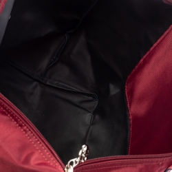 Pre Owned Longchamp Burgundy Nylon Le Pliage Tote