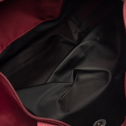 Pre Owned Longchamp Burgundy Nylon Le Pliage Tote