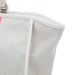 Pre Owned Longchamp Corail Canvas Large Nautique Zip Tote