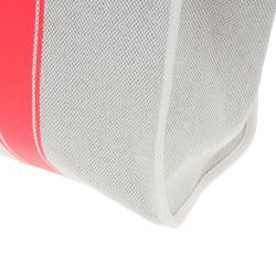 Pre Owned Longchamp Corail Canvas Large Nautique Zip Tote