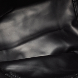 Pre Owned Longchamp Black Nylon and Leather Large Le Pliage Tote