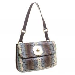 Longchamp Multicolor Snake Embossed Gatsby Shoulder Bag
