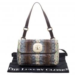 Longchamp Multicolor Snake Embossed Gatsby Shoulder Bag