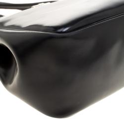 Longchamp Black Leather Mini Roseau Tote