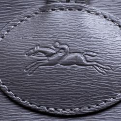 Pre Owned Longchamp Grey Leather Roseau Tote