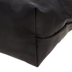 Pre Owned Longchamp Black Nylon Small Le Pliage Tote
