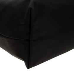Pre Owned Longchamp Black Nylon Small Le Pliage Tote