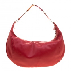 Longchamp Red Leather Hobo 