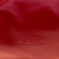 Longchamp Red Leather Hobo 