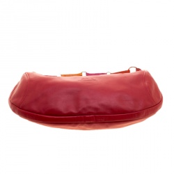 Longchamp Red Leather Hobo 