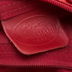 Longchamp Red Leather Hobo 
