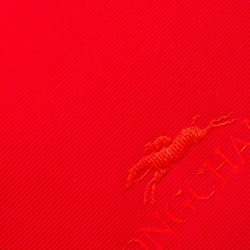 Longchamp Red Canvas and Leather Quadri Crossbody Bag