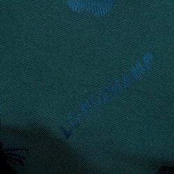 Pre Owned Longchamp Green Croc Embossed Leather Roseau Tote