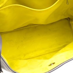 Pre Owned Longchamp Grey Leather Tote