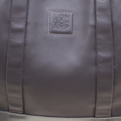 Pre Owned Longchamp Grey Leather Tote
