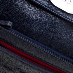 Pre Owned Longchamp Blue Leather Gatsby Tote