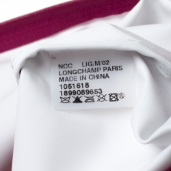 Longchamp Magenta Nylon Medium Le Pliage Tote