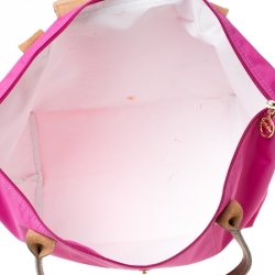 Longchamp Magenta Nylon Medium Le Pliage Tote