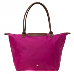 Longchamp Magenta Nylon Medium Le Pliage Tote