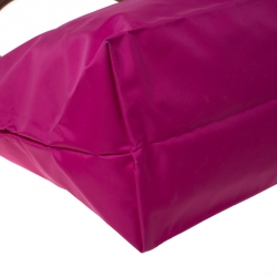 Longchamp Magenta Nylon Medium Le Pliage Tote