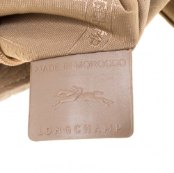 Pre Owned Longchamp Beige Leather Tote