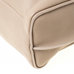 Pre Owned Longchamp Beige Leather Tote