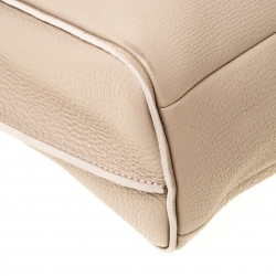 Pre Owned Longchamp Beige Leather Tote